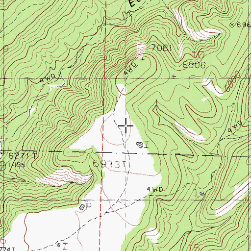 Topographic Map of Mimbres Division, NM
