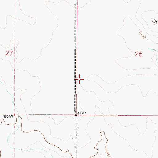 Topographic Map of Mountainair-Encino Division, NM