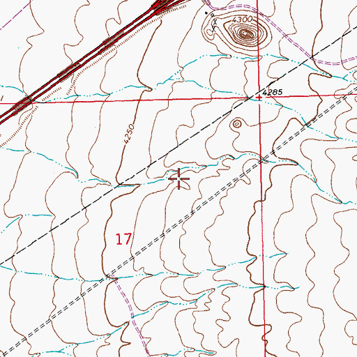 Topographic Map of North Hidalgo Division, NM