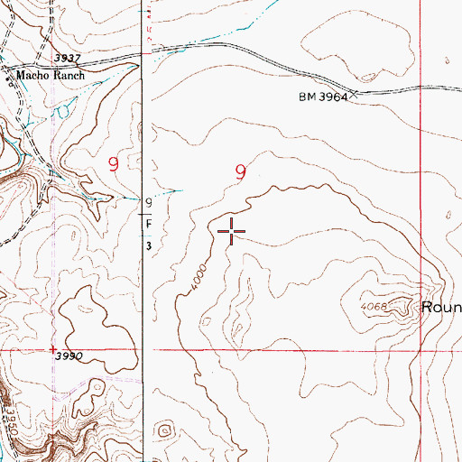 Topographic Map of Northwest Chaves Division, NM