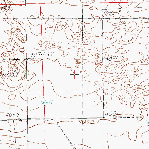 Topographic Map of Portales Division, NM