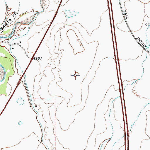 Topographic Map of Raton Division, NM