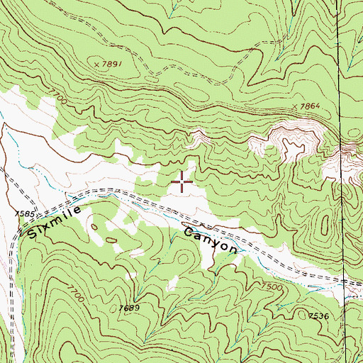 Topographic Map of Red Rock Division, NM