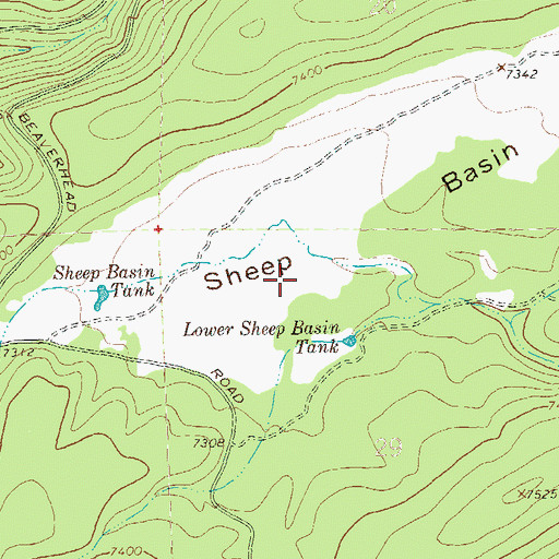 Topographic Map of Reserve Division, NM