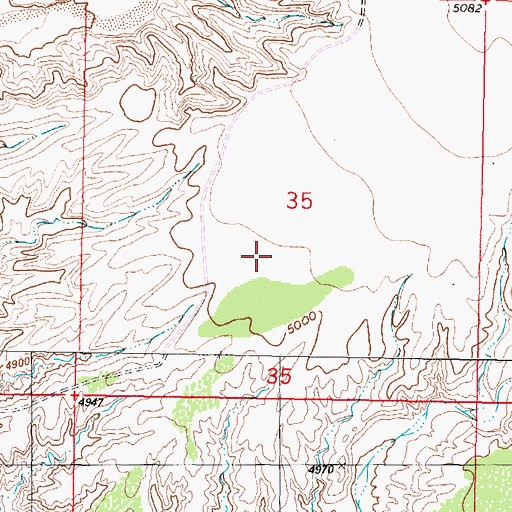 Topographic Map of Socorro Division, NM