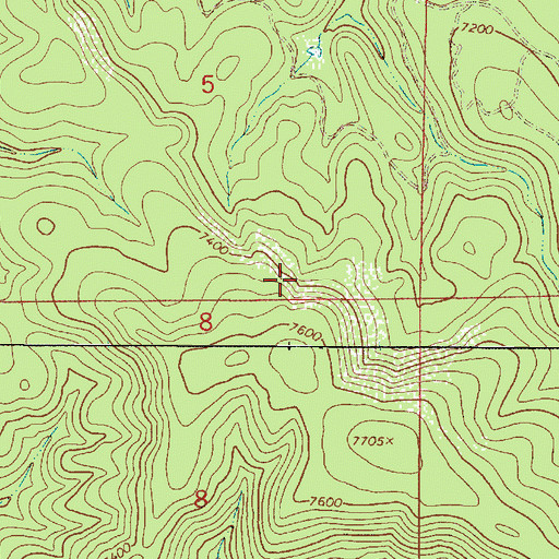 Topographic Map of Ruidoso Division, NM