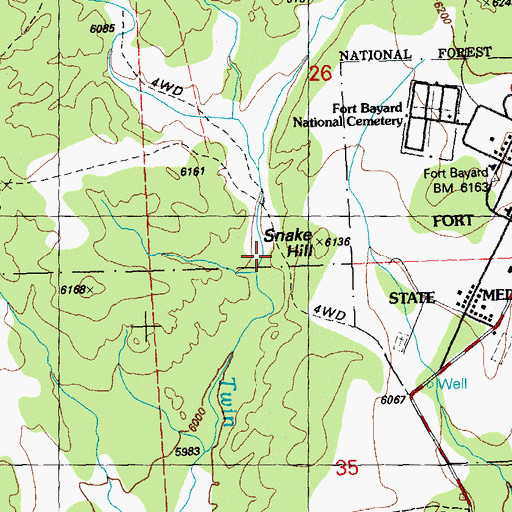 Topographic Map of Santa Clara Division, NM