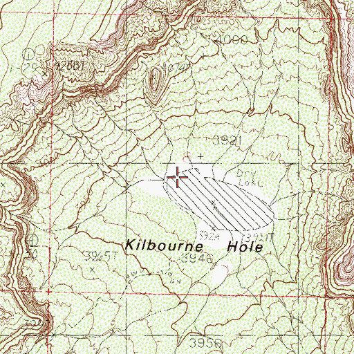 Topographic Map of South Doa Ana Division, NM