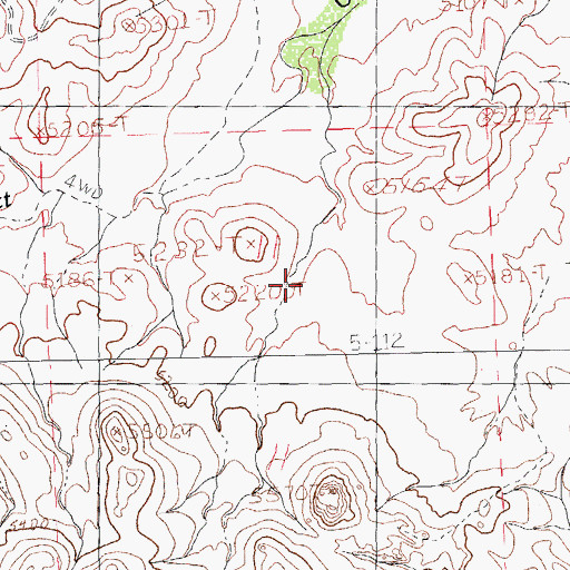 Topographic Map of South Hidalgo Division, NM
