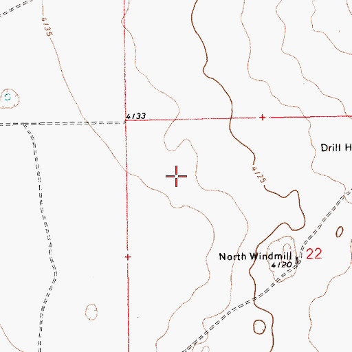 Topographic Map of Tatum Division, NM