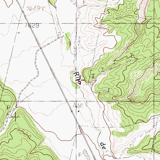 Topographic Map of Tierra Amarilla Division, NM