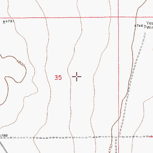 Topographic Map of West De Baca Division, NM