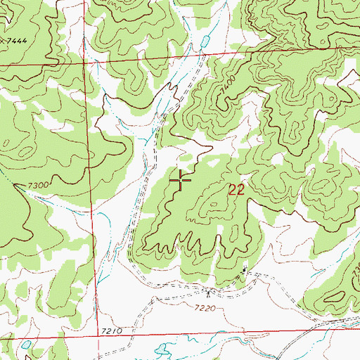 Topographic Map of Zuni-Ramah Navajo Division, NM