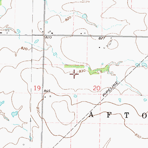 Topographic Map of Afton-Fairland Division, OK
