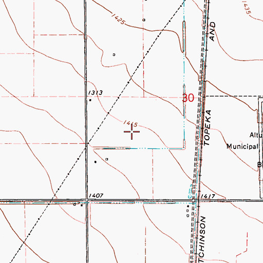 Topographic Map of Altus Division, OK