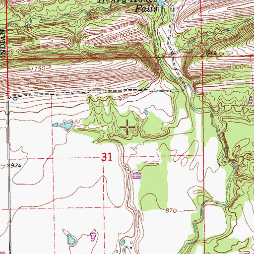 Topographic Map of Ardmore North Division, OK