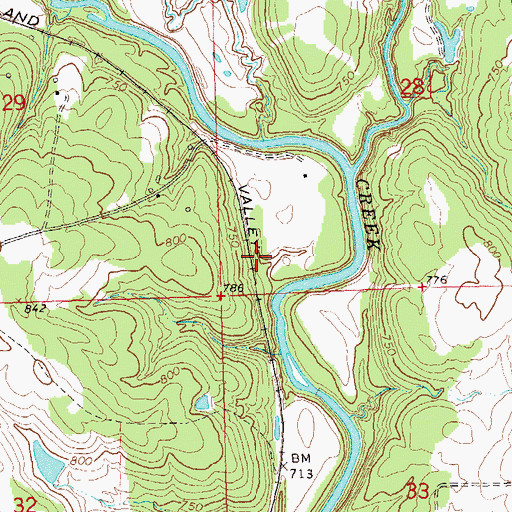 Topographic Map of Barnsdall Division, OK