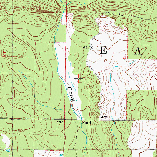 Topographic Map of Broken Bow Division, OK