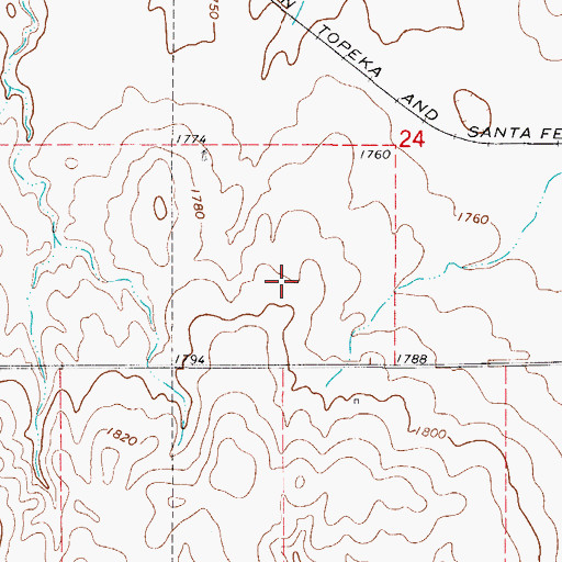 Topographic Map of Buffalo Division, OK