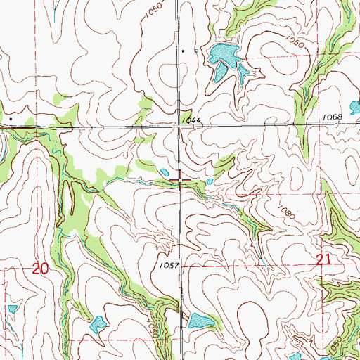 Topographic Map of East McClain Division, OK