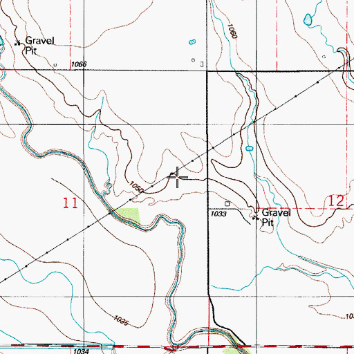 Topographic Map of East Tillman Division, OK