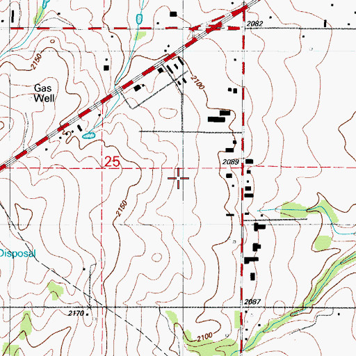 Topographic Map of Elk City Division, OK