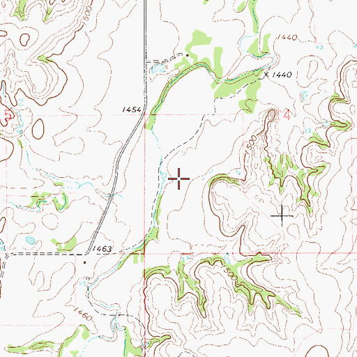 Topographic Map of Fairview Division, OK