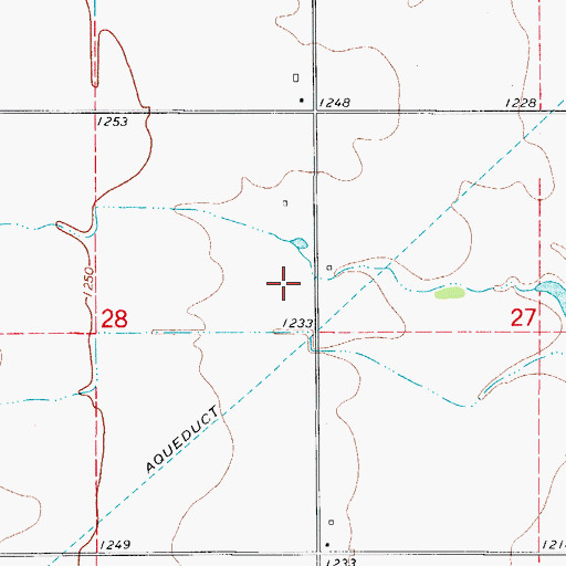 Topographic Map of Frederick Division, OK