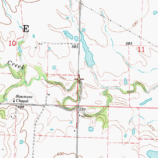 Topographic Map of Haskell Division, OK