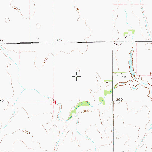 Topographic Map of Helena Division, OK