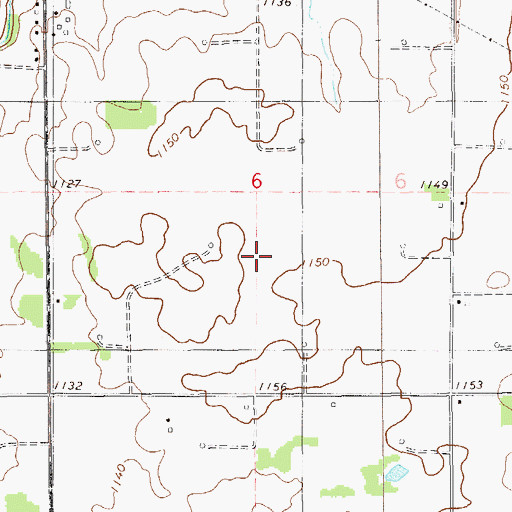 Topographic Map of Hennessey Division, OK