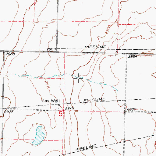 Topographic Map of Hooker Division, OK