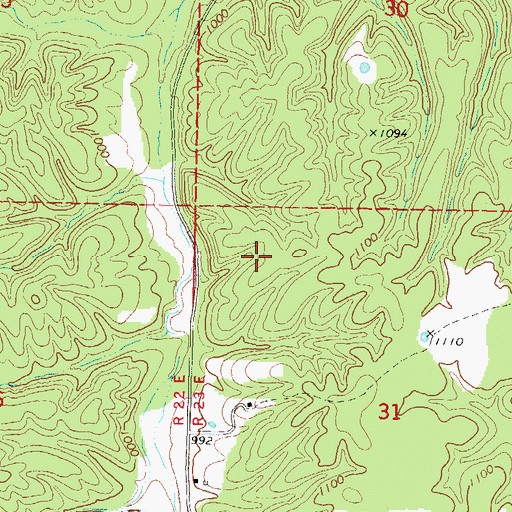 Topographic Map of Kansas Division, OK