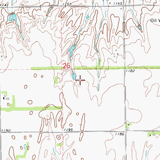 Topographic Map of Kingfisher Division, OK