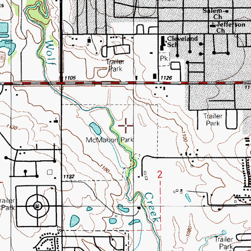 Topographic Map of Lawton Division, OK