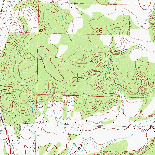 Topographic Map of Locust Grove Division, OK