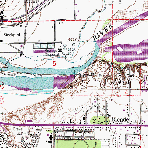 Topographic Map of Salt Creek, CO