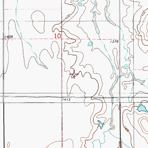Topographic Map of Mountain View Division, OK