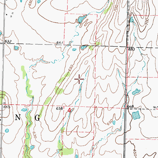 Topographic Map of Muskogee Southwest Division, OK