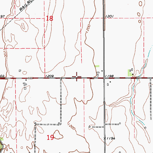 Topographic Map of North Alfalfa Division, OK