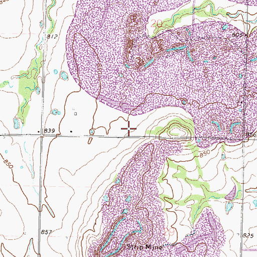 Topographic Map of North Craig Division, OK