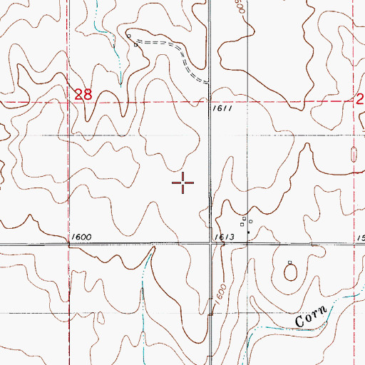 Topographic Map of Northeast Washita Division, OK