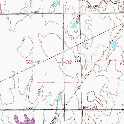 Topographic Map of North Garfield Division, OK
