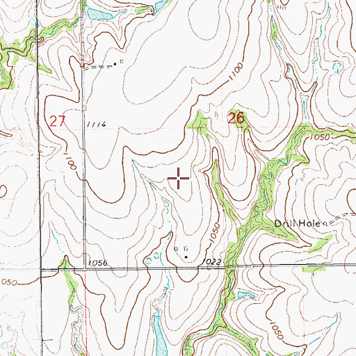 Topographic Map of North Logan Division, OK