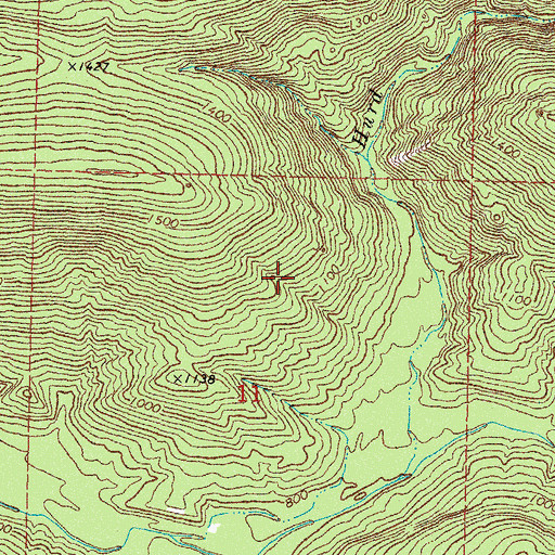 Topographic Map of North Pushmataha Division, OK