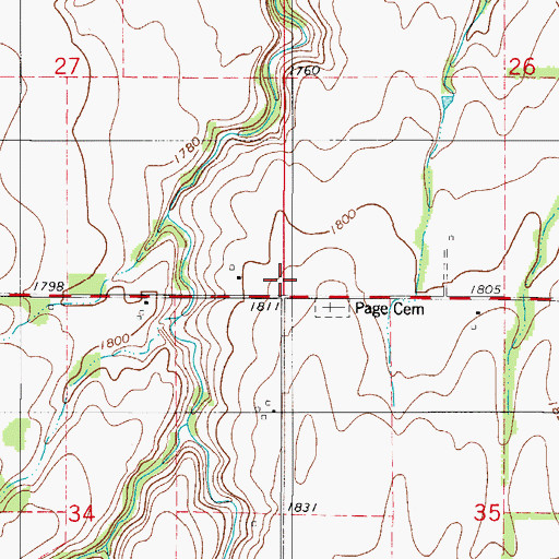 Topographic Map of Northwest Washita Division, OK