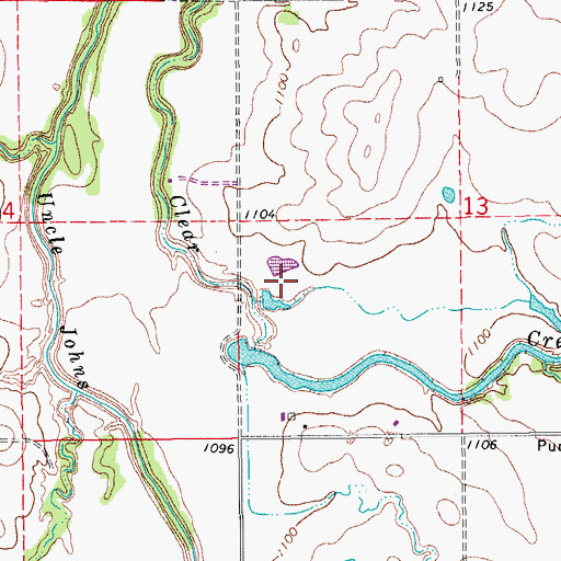 Topographic Map of Okarche-Cashion Division, OK