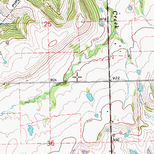 Topographic Map of Okemah Division, OK