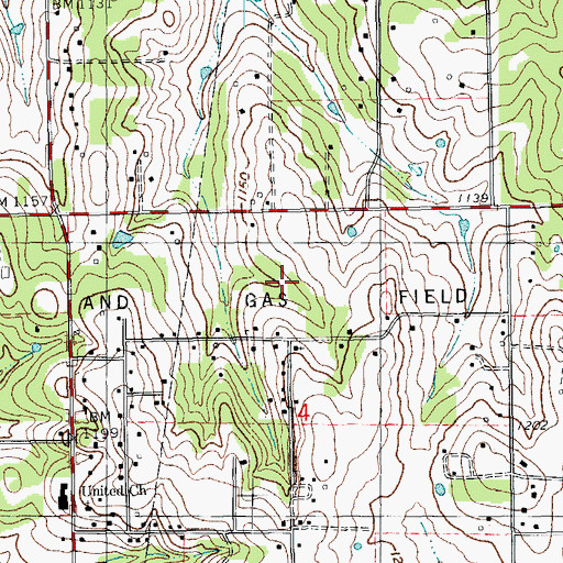 Topographic Map of Oklahoma City Division, OK