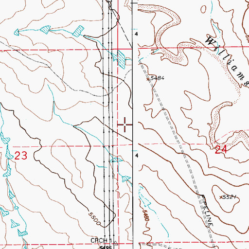Topographic Map of Greenhorn Creek, CO